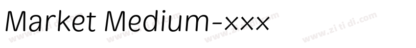 Market Medium字体转换